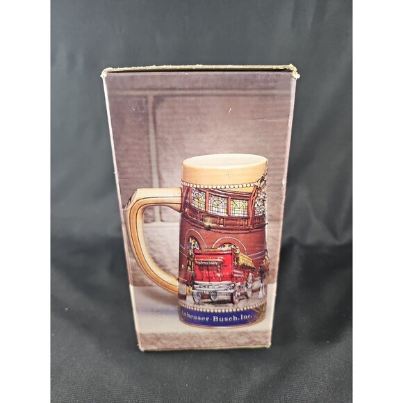 1987 National Historical Landmark Series A Budweiser Clydesdale Beer Stein Mug - Picture 4 of 10
